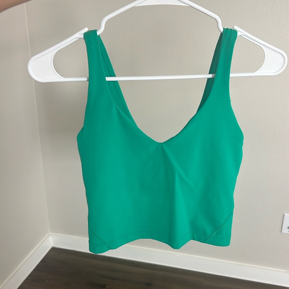 LULULEMON Kelly Green Align V Neck Tank Size 2